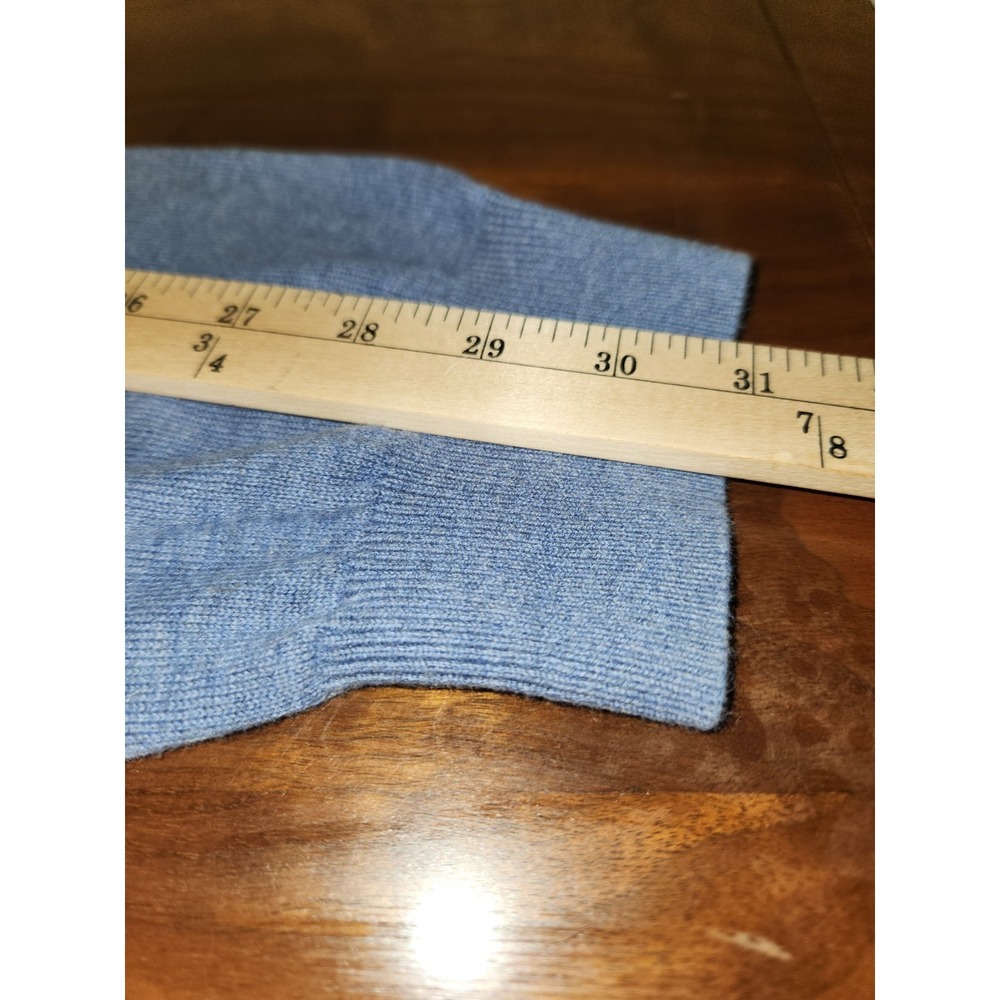 Izod Blue Pullover Knit Cotton Long Sleeve Sweater Size Xl - Picture 6 of 7